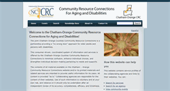 Desktop Screenshot of chathamorangecrc.org