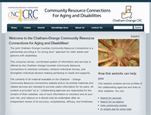 Tablet Screenshot of chathamorangecrc.org